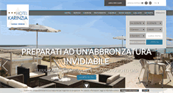 Desktop Screenshot of hotelkarinziacaorle.it