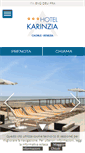 Mobile Screenshot of hotelkarinziacaorle.it