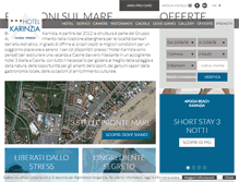 Tablet Screenshot of hotelkarinziacaorle.it